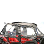 Falcon Ridge Black Canvas Soft Upper Doors With Zipper For Polaris RZR 4 2014-2023