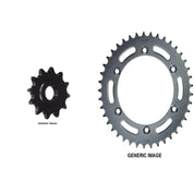 SUNSTAR Front and Rear Steel Sprocket Kit for OFFROAD SUZUKI RM125 1981-1982