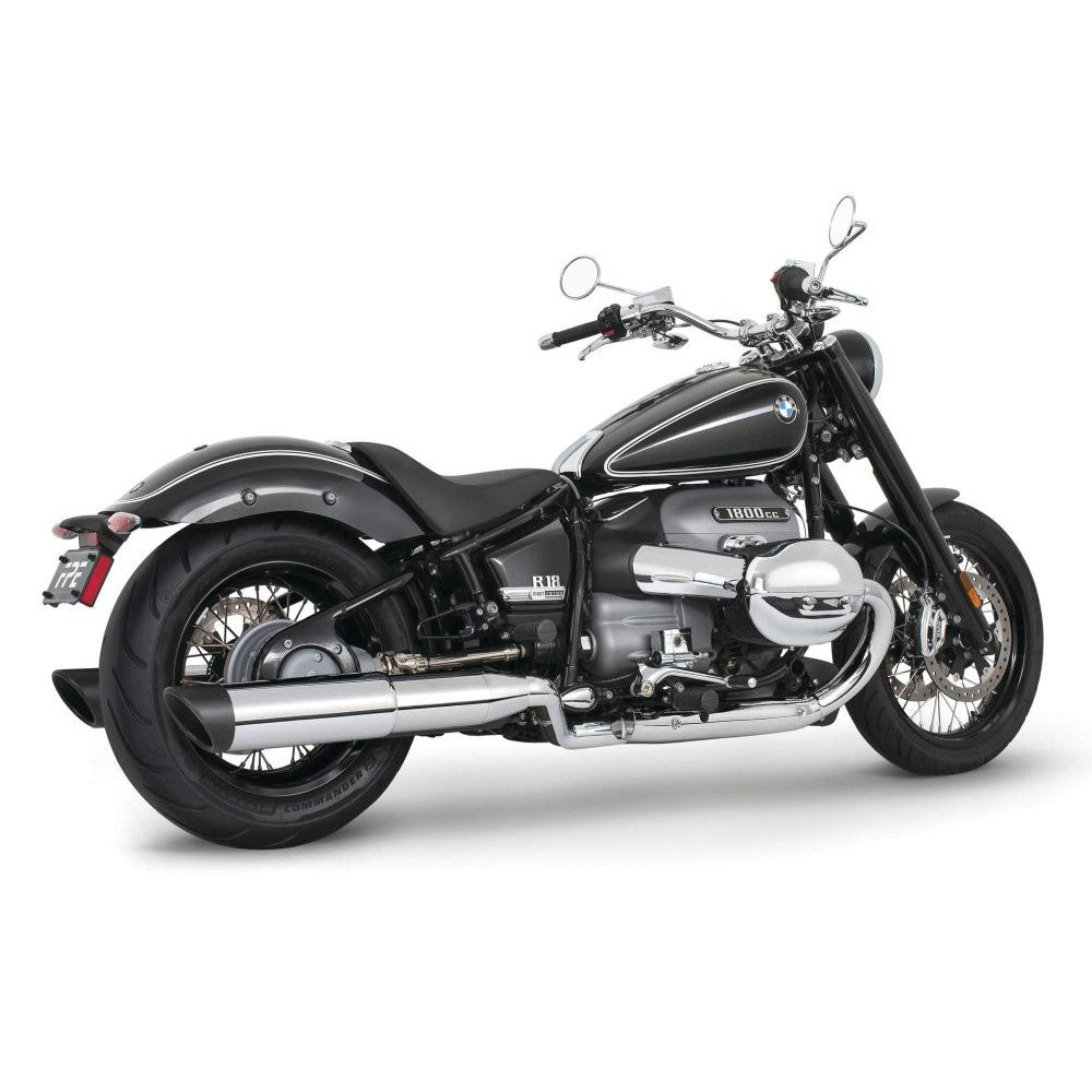 Freedom Performance 4.5" Slip-On Exhaust Slash Cut Chrome Black Tip For BMW R18 2021 BM00196