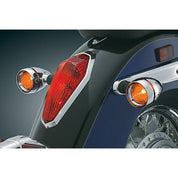 Kawasaki VN2000G 08-09Deep Dish Turn Signal Bezels w/Lenses Amber for Kuryakyn