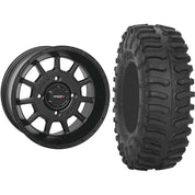 Set of 2 Mounted Wheel and Tire Kit Wheel: 14x7 4+3 4/156 Tire: 30x10-14 8 Ply