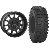 Set of 2 Mounted Wheel and Tire Kit Wheel: 14x7 4+3 4/156 Tire: 30x10-14 8 Ply