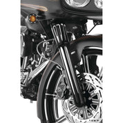 Arlen Ness Hot Fork Legs Lower Sliders Dual Disc Deep Cut Black Harley 08-13 FL
