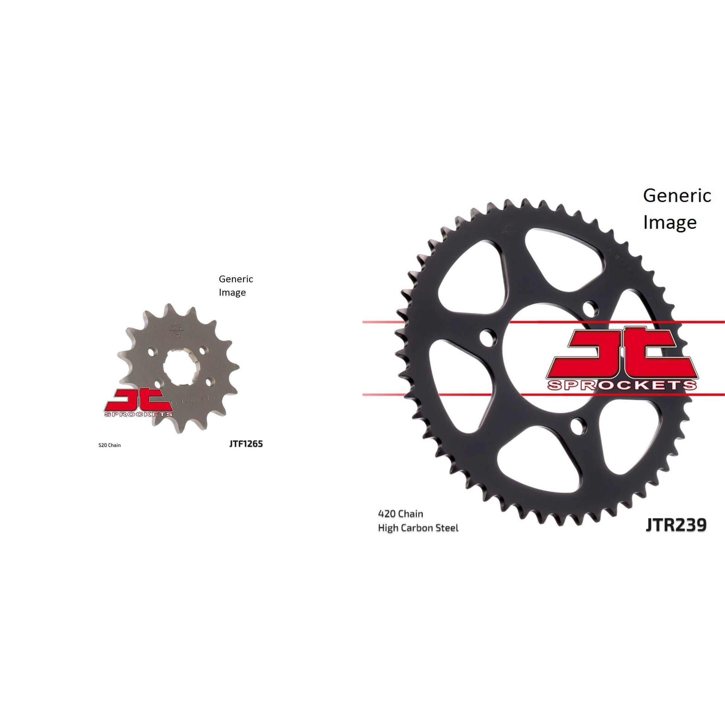 Kit de piñones de acero delanteros y traseros para todoterreno HONDA XL250S 1978-1981