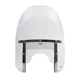 National Cycle Clear Custom Heavy Duty Windshield With Black Mount Kit, Straight Forks