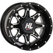High Lifter 12x7 4/110 2+5 Gloss Black Machined HL4 Wheel 12HL04-1111