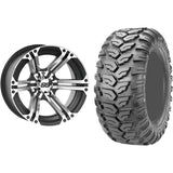 Set of 2 Mounted Wheel and Tire Kit Wheel: 14x8 5+3 4/156 Tire: 26x11-14 6 Ply