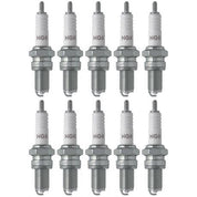 Set 10 NGK Standard Spark Plugs for Kawasaki BAYOU 1999-1988 Engine 220cc