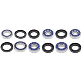 Kit de cojinetes para ruedas delanteras y traseras compatibles con Kawasaki KXT250 Tecate 85