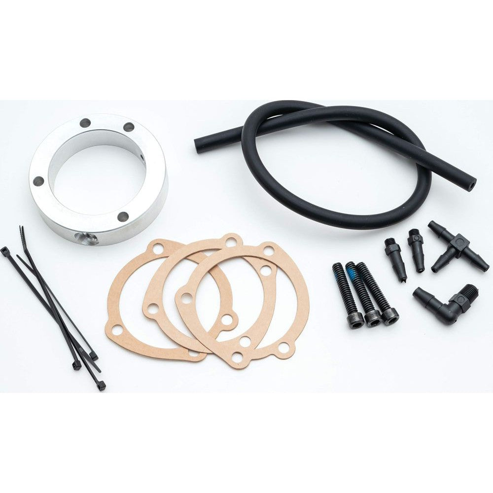 Kuryakyn Blood Groove Hypercharger with Trap Doors Crankcase Breather Kit