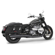 Freedom Performance 4.5" Slip-On Exhaust Slash Cut Black Black Tip For BMW R18 2021 BM00263