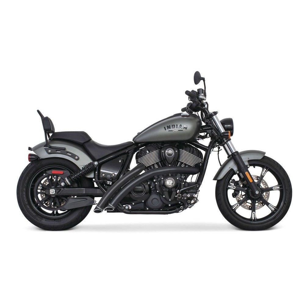 Freedom Performance Radical Curve Radius Exhaust Slash Cut Black Black Tip