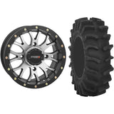 Set of 2 Mounted Wheel and Tire Kit Wheel: 14x7 5+2 4/110 Tire: 31x9.5-14 8 Ply