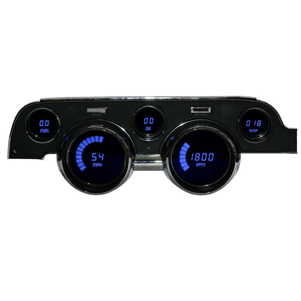 Intellitronix 1967-1968 Ford Mustang LED Digital DP7002 - Blue