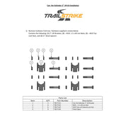 Trail Strike 1.75 Inch Lift Kit For 2016-2020 Can Am Defender 500/800/1000 Front and Rear - 4 Brackets and Hardware Included