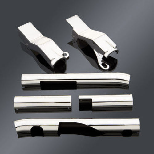 Kuryakyn Chrome Rear Softail Swingarm Covers Accents Trim Harley 1986-1999 8228