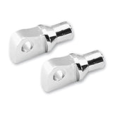 KURYAKYN CHROME MALE MOUNT PEG ADAPTERS FOR HARLEY-DAVIDSON AND BMW PAIR 8008