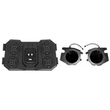 SSV Works Bluetooth Overhead Sound System With Front 6.5" Unloaded Speaker Pods