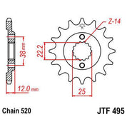 Front & Rear Sprocket Kit for DUCATI 750 Paso 88-90 JT Sprockets