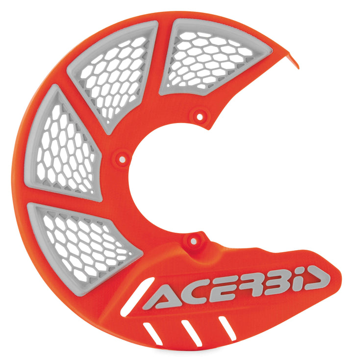 Acerbis Mini Orange/White X-Brake Vented Disc Cover - 2630555321