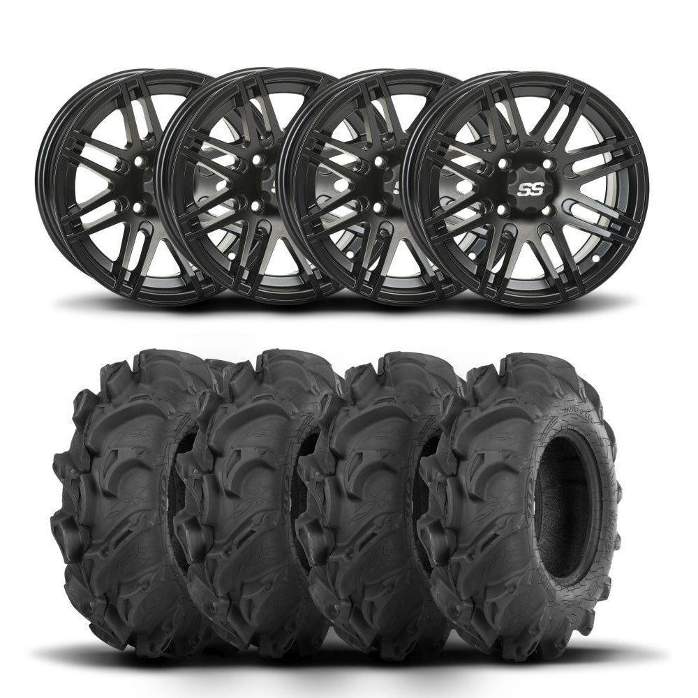 ITP SS316 12" Wheels And Mega Mayhem Tires [28x9-12]