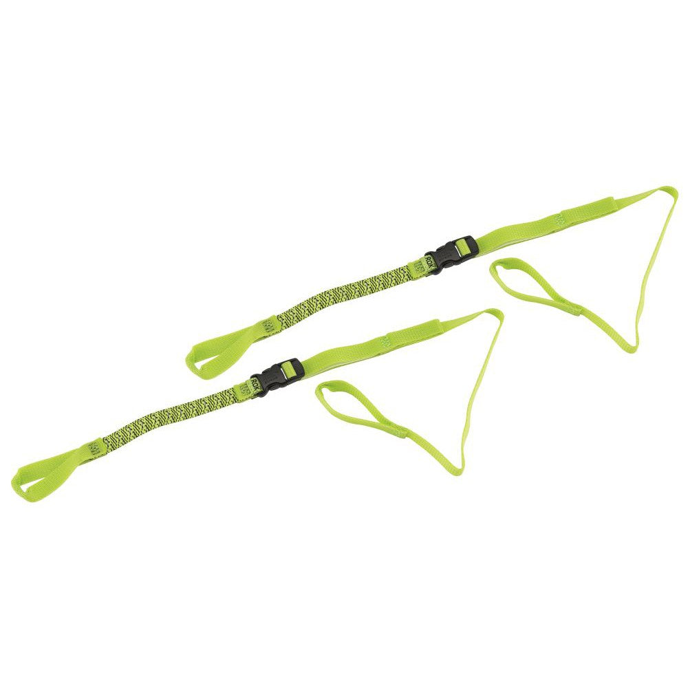 Rok Straps Light-Duty Tie Down Straps 1/2" W Reflective Green - ROK10330G