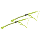 Correas de amarre ligeras Rok Straps de 1/2" de ancho, verde reflectante - ROK10330G