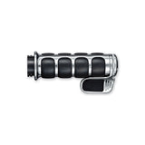 Kuryakyn Chrome Rubber Soft ISO Cable Grips Contoured Throttle Boss Harley 82-18