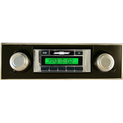 Custom Autosound 1967-68 Camaro Classic Car Stereo With Walnut Bezel And Bluetooth
