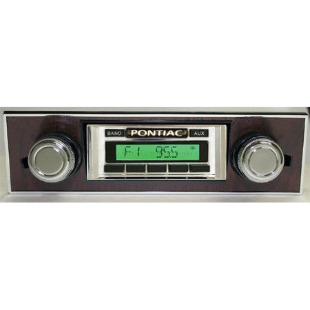 Custom Autosound 1967 Firebird Walnut Bezel USA-230 Stereo Head Unit