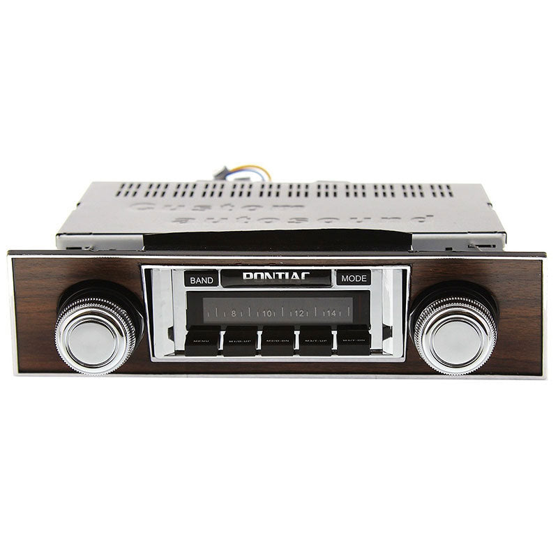 Custom Autosound 1967 Firebird Walnut Bezel USA-230 Stereo Head Unit
