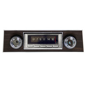 Custom Autosound 1967 Firebird 740 Premium Bluetooth Classic Car Stereo With Walnut Bezel