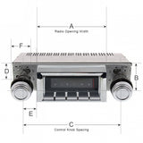 Custom Autosound 1971-73 Roadrunner B Body 630 Classic Car Stereo With Bluetooth CAM-MRR-630P
