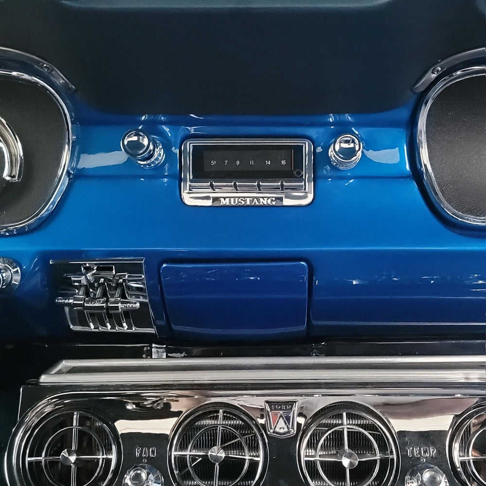 Custom Autosound 1967-73 Mustang Slidebar Car Stereo with Bluetooth CAM-LM-SBR2