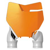 Acerbis Orange/White Raptor Front Number Plate for KTM - 2527425321