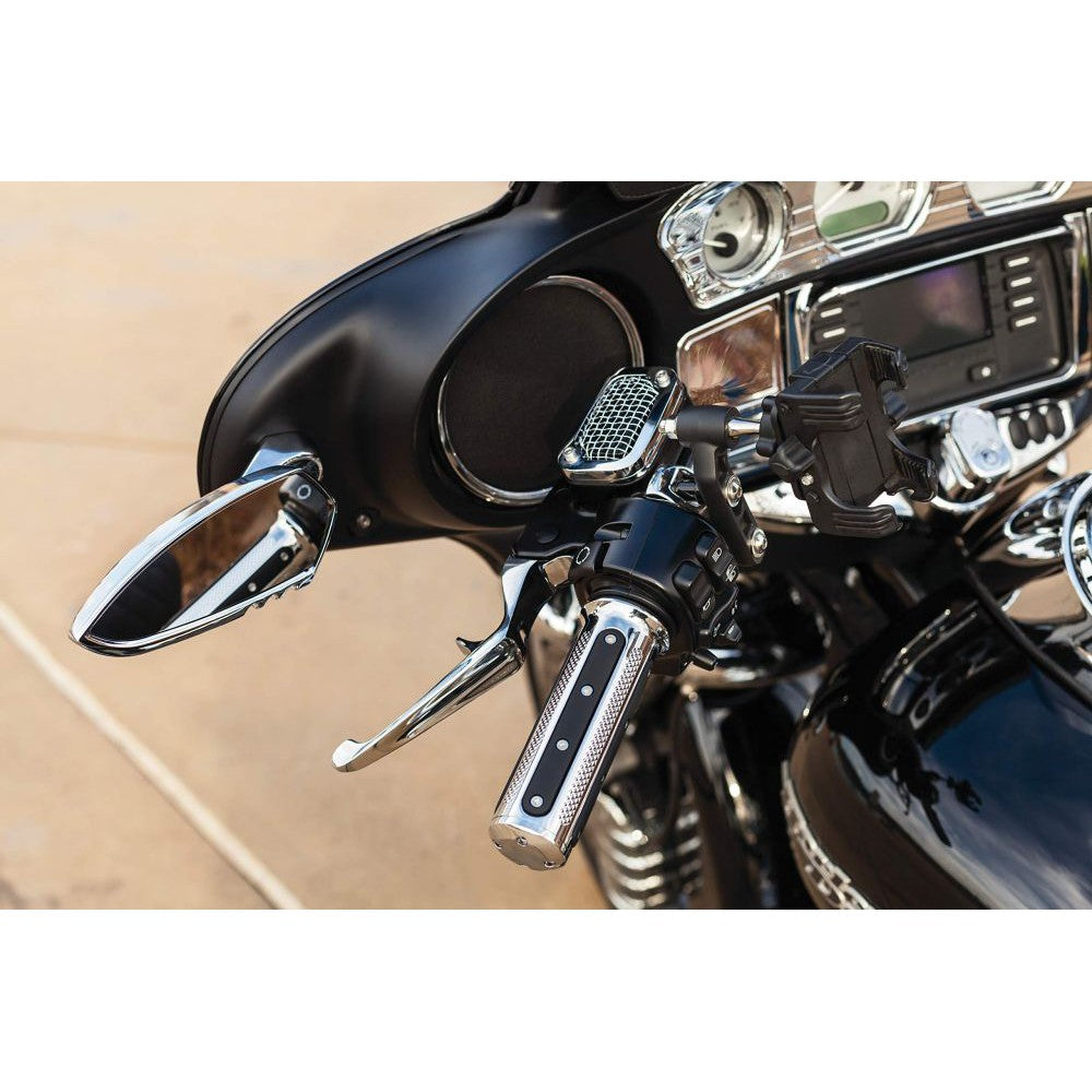 Kuryakyn Heavy Industry Grips TBW Chrome