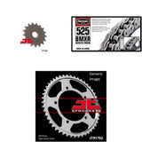 Kit de cadena BMXR 525, piñón delantero y trasero DL1000L V-Strom 2011-2012 para Suzuk
