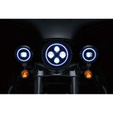 Kuryakyn Orbit Vision 4-1/2" LED Passing Lamps Black