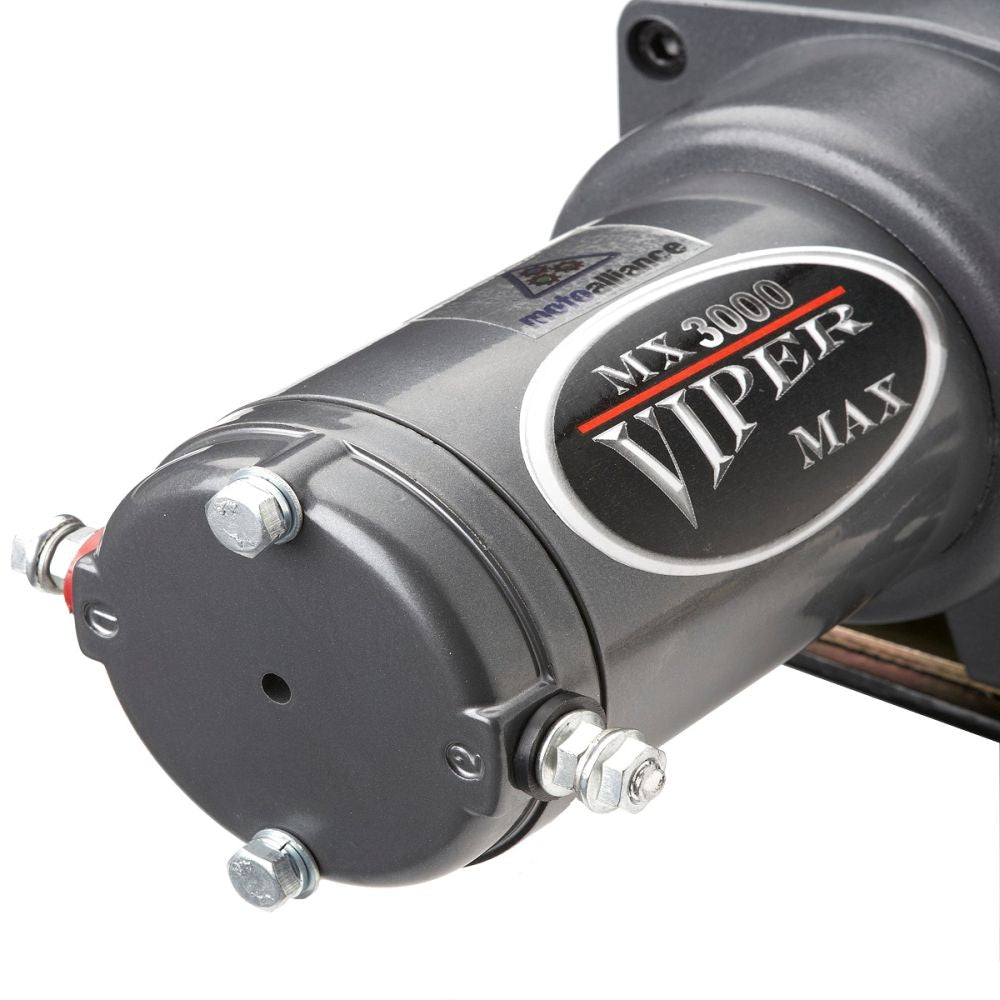 Viper Max ATV Winch Kit 5000 lb With 50 Feet Black Synthetic Rope With Mount