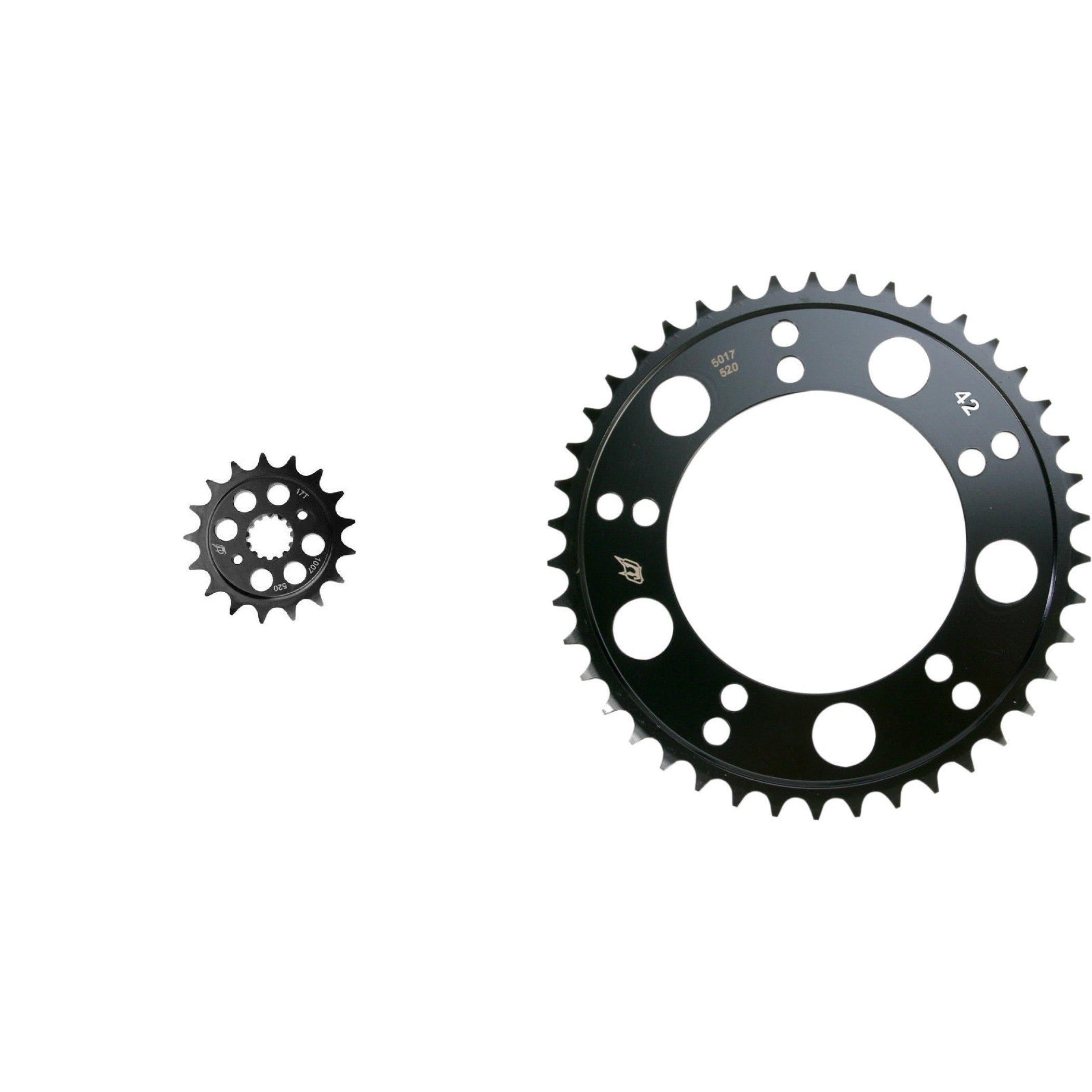 DRIVEN 520 Front & Rear Steel Sprocket Kit for Street SUZUKI GSX-R1000 2001-2006
