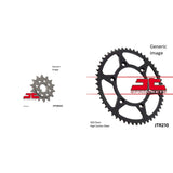 Kit de piñones de acero delanteros y traseros para todoterreno HONDA CR250R 1994-1995