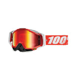 100% Gen1 Racecraft Goggles Fire Red with Red Mirror Lens - 50110-003-02