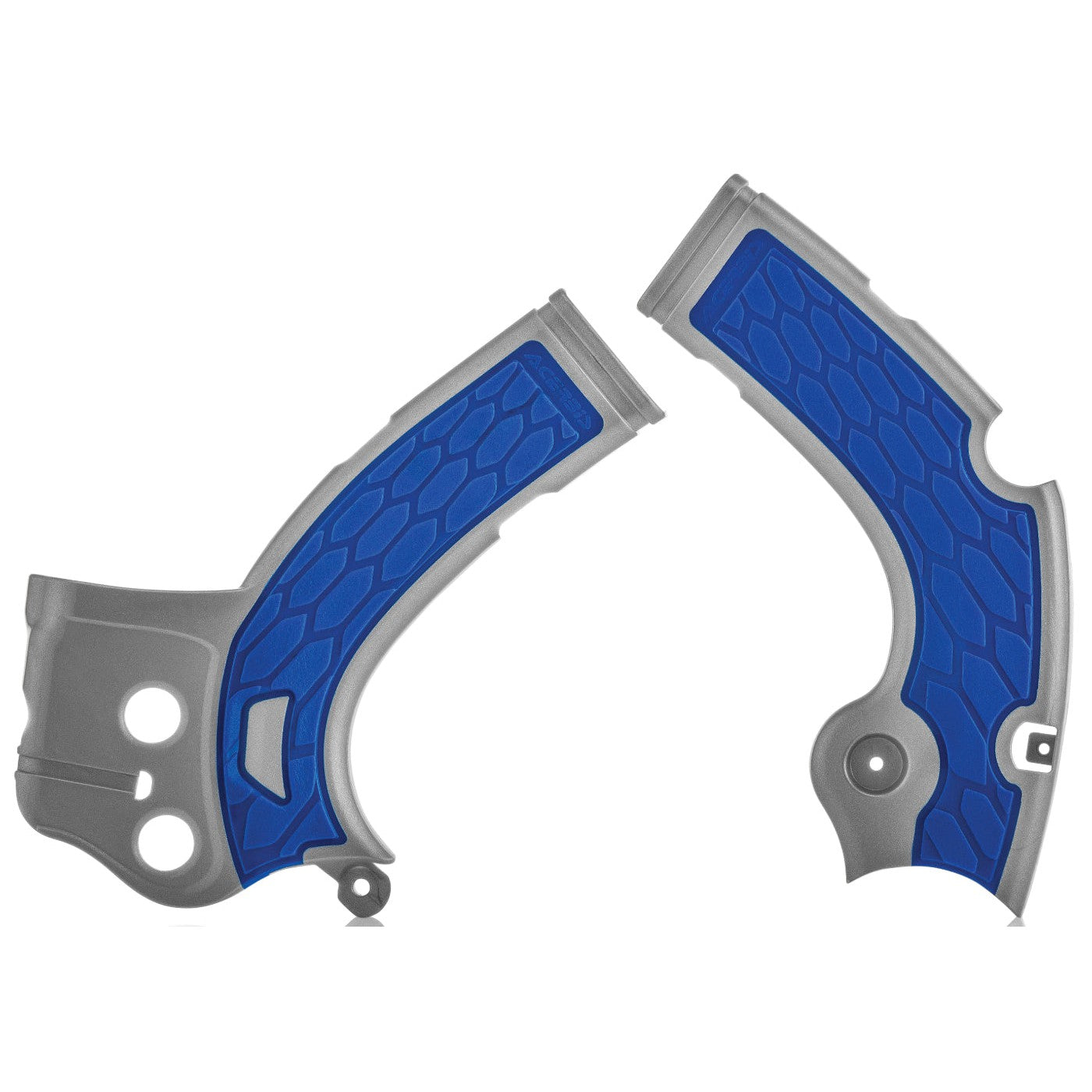Acerbis Silver/Blue X-Grip Frame Guard - 2640271404