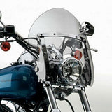 National Cycle Clear SwitchBlade Shorty Quick Release Windshield With Mount Kit, Straight Forks For Harley FXDWG 2006-08,2010-17