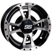 ITP SS112 Sport 12" Machined Black Wheels And Ultra GT Bias Tires [215/40-12]
