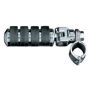 Kuryakyn Chrome 1-1/4" Clamp Engine Guard Frame Mount ISO Large Footpegs Harley
