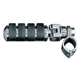 Kuryakyn Chrome 1-1/4" Clamp Engine Guard Frame Mount ISO Large Footpegs Harley
