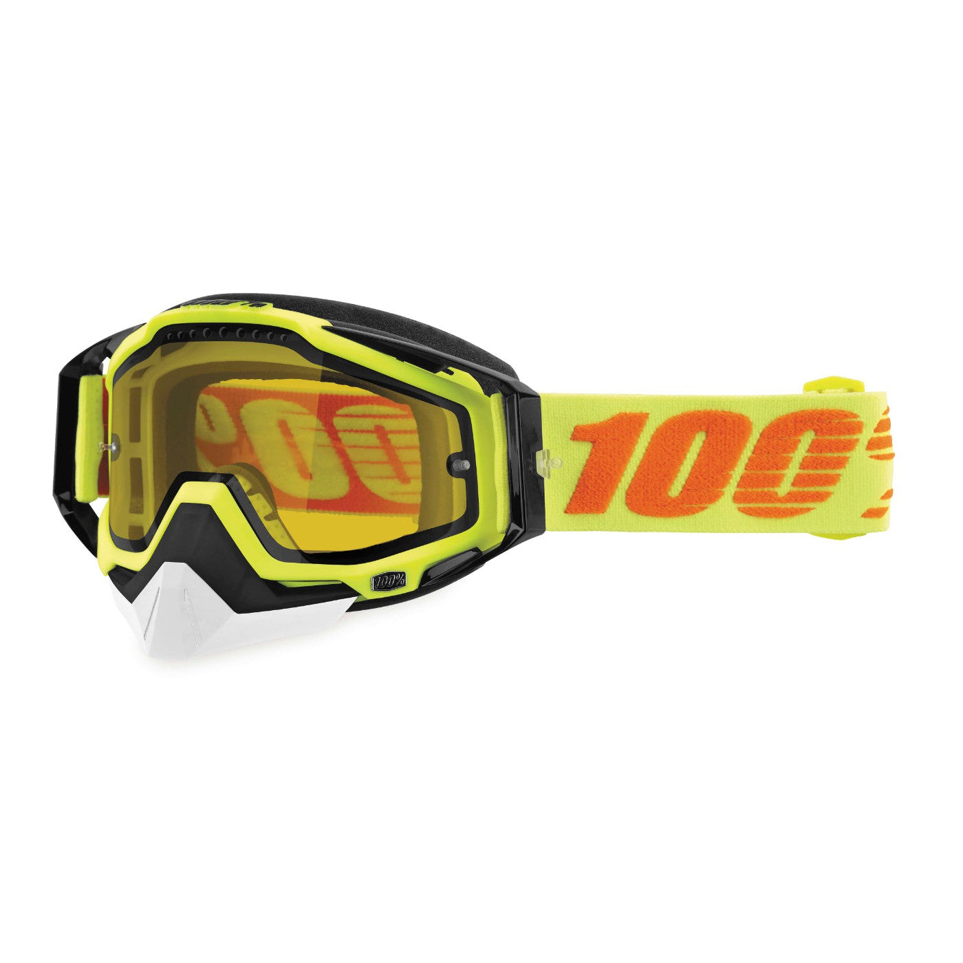 100% Gen1 Racecraft Snow Goggles Attack with Yellow Lens - 50103-026-02