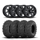 Ruedas ITP Twister de 14" negras y neumáticos Mud Lite [27x10-14]