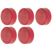 Set of 5 2 Inch Sealed Light Red